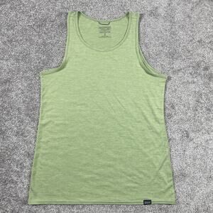 Patagonia Capilene Cool Daily Tank Top Womens Small Performance Running Green